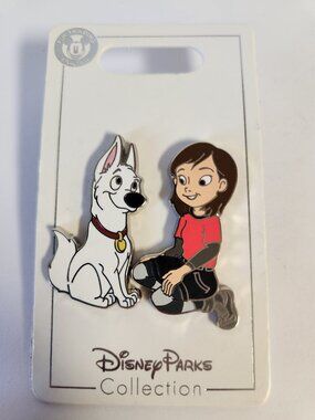 Disney Parks Bolt & Penny Pin Set 2 Pins Disney Parks Collection Authentic New